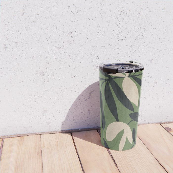 Minimal Abstract Plant Growth Travel Mug Gallery Image 4