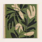 Minimal Abstract Plant Growth Wood Wall Art Gallery Image 1