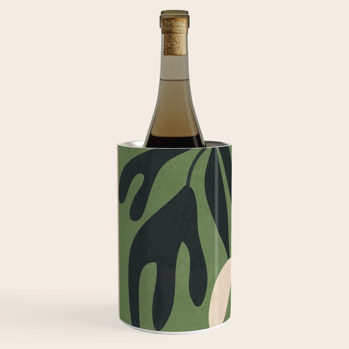 Minimal Abstract Plant Growth Wine Chiller Gallery Image 2