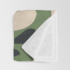 Minimal Abstract Plant Growth Throw Blanket Gallery Image 3