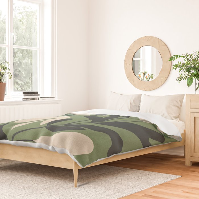 Minimal Abstract Plant Growth Duvet Cover Gallery Image 2