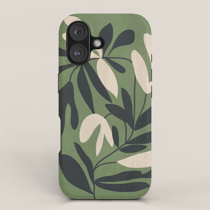 Minimal Abstract Plant Growth iPhone Case Gallery Image 1