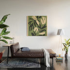 Minimal Abstract Plant Growth Wood Wall Art Gallery Image 2