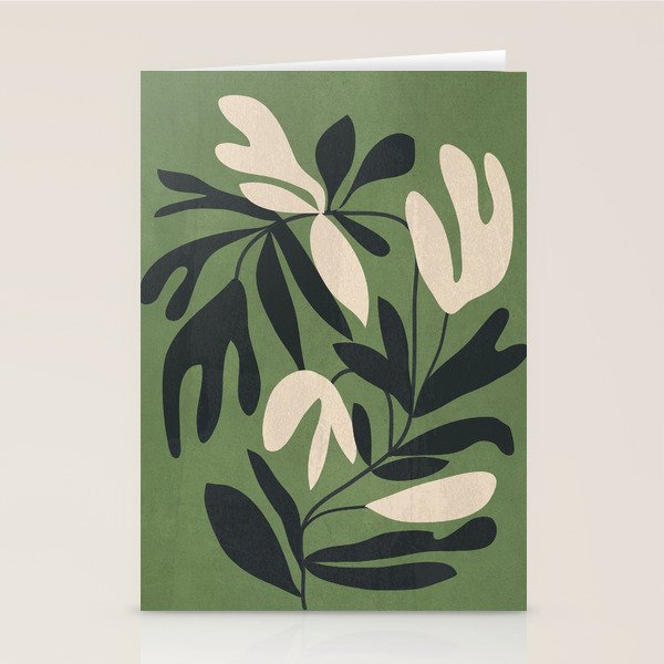 Minimal Abstract Plant Growth Stationery Card Gallery Image 2