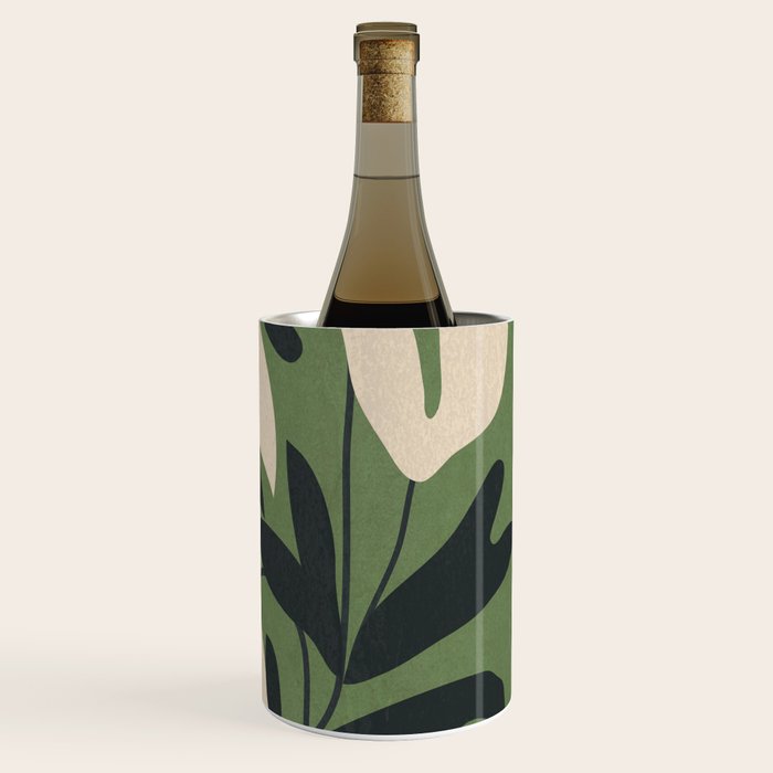 Minimal Abstract Plant Growth Wine Chiller Gallery Image 3