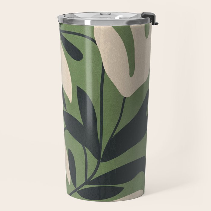 Minimal Abstract Plant Growth Travel Mug Gallery Image 2