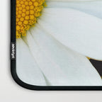 Hello Daisy - White Flower Black Background #decor #society6 #buyart Laptop Sleeve Gallery Image 3