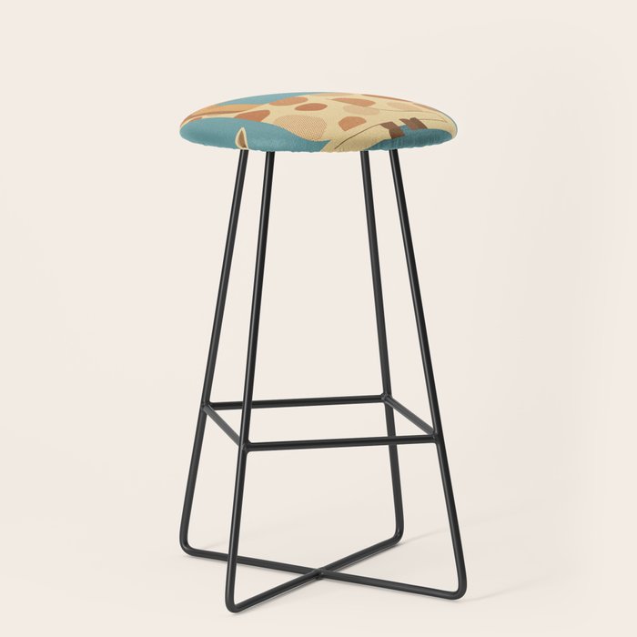 Giraffe, Animal Portrait Stool Gallery Image 1