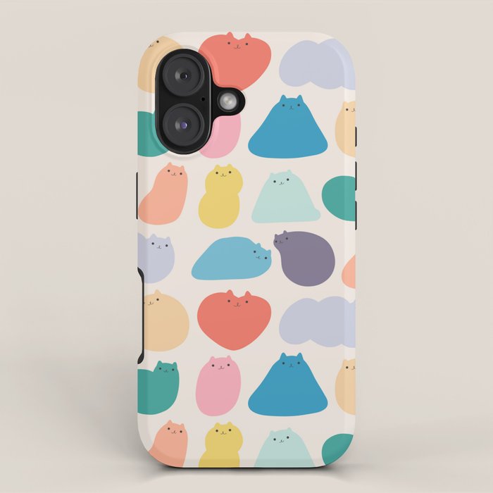 Cat Landscape 168 - Colourful Cats iPhone Case Gallery Image 1