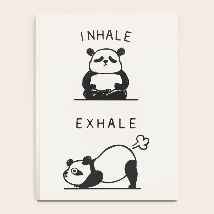 Inhale Exhale Panda Notebook Gallery Image 4