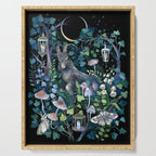 Black Goat Moon Garden Serving Tray Gallery Image 1