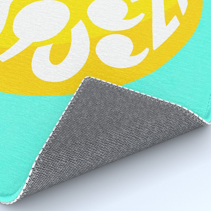 Big Fruit Lemon 'Easy Squeezy' Typographic pun  Rug Gallery Image 4