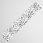 Black geometrical hand painted polka dots confetti pattern Table Runner Gallery Image 3