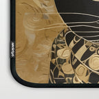 Black and Gold Klimt Cat in Egyptian Costume Laptop Sleeve Gallery Image 3