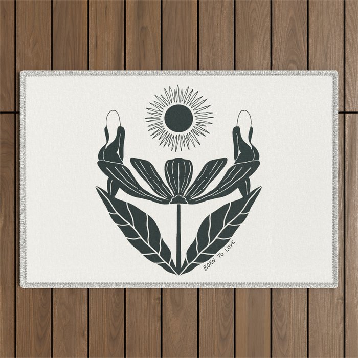 Born to Love Outdoor Rug Gallery Image 1