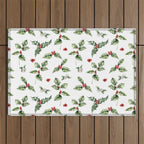 Christmas Holly Outdoor Rug Gallery Image 1