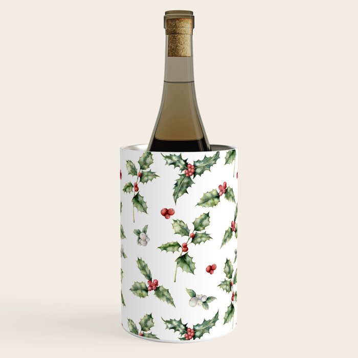 Christmas Holly Wine Chiller Gallery Image 2