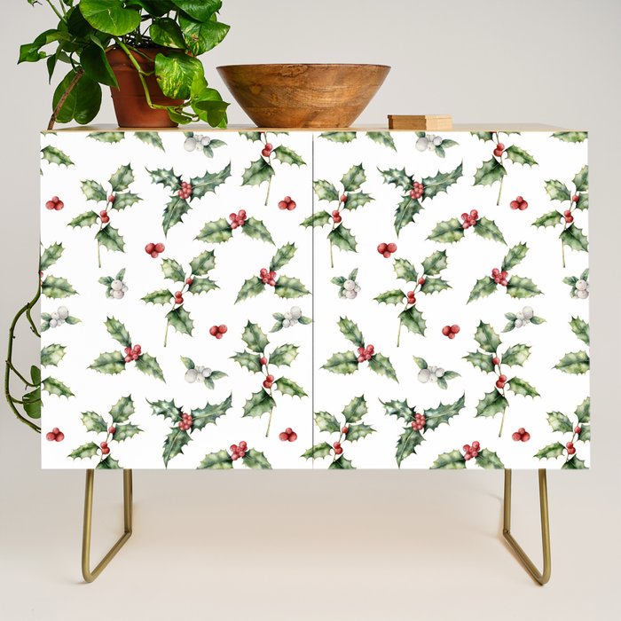 Christmas Holly Credenza Gallery Image 1