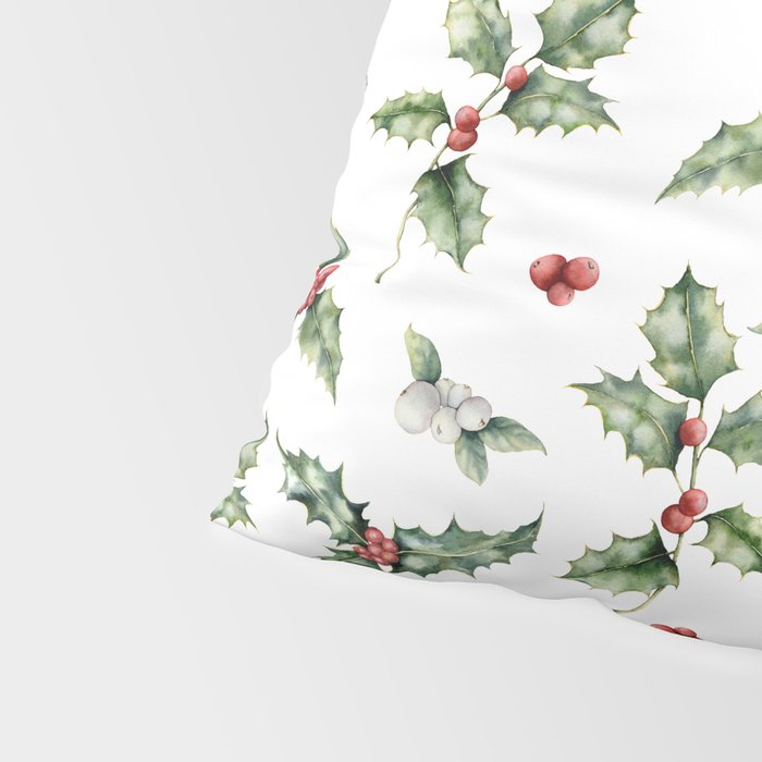 Christmas Holly Pillow Sham Gallery Image 4