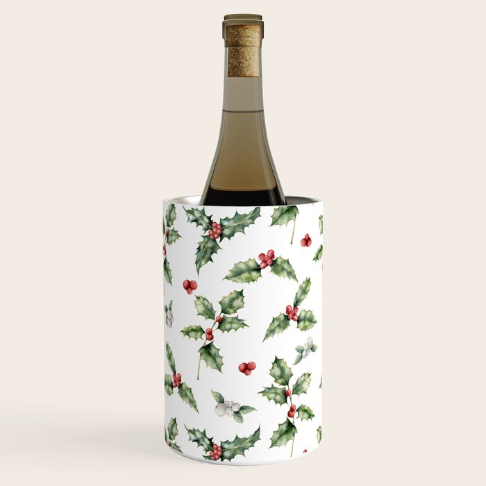 Christmas Holly Wine Chiller Gallery Image 3