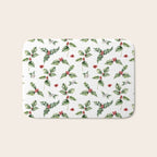 Christmas Holly Bath Mat Gallery Image 1