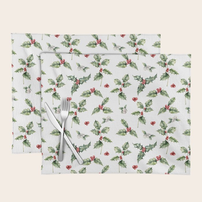 Christmas Holly Placemat Gallery Image 1