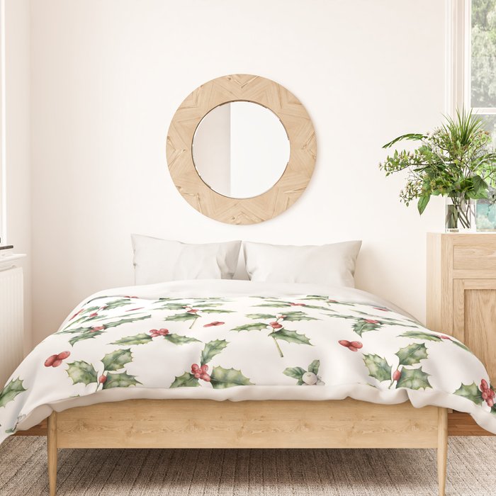 Christmas Holly Duvet Cover Gallery Image 3