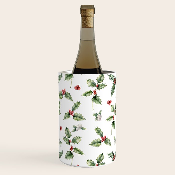 Christmas Holly Wine Chiller Gallery Image 1