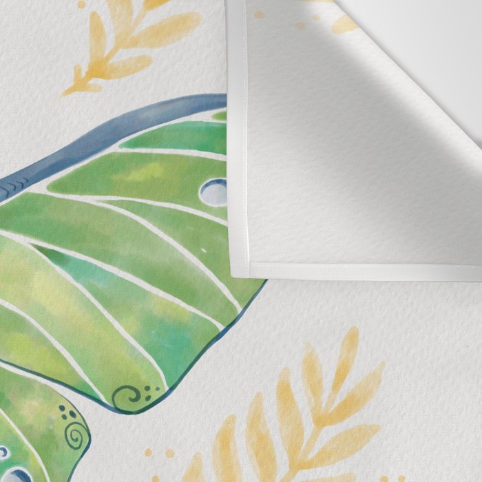 Watercolor Luna Moth Wall Tapestry Gallery Image 3