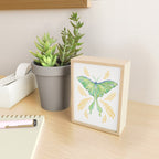 Watercolor Luna Moth Mini Art Print Gallery Image 2