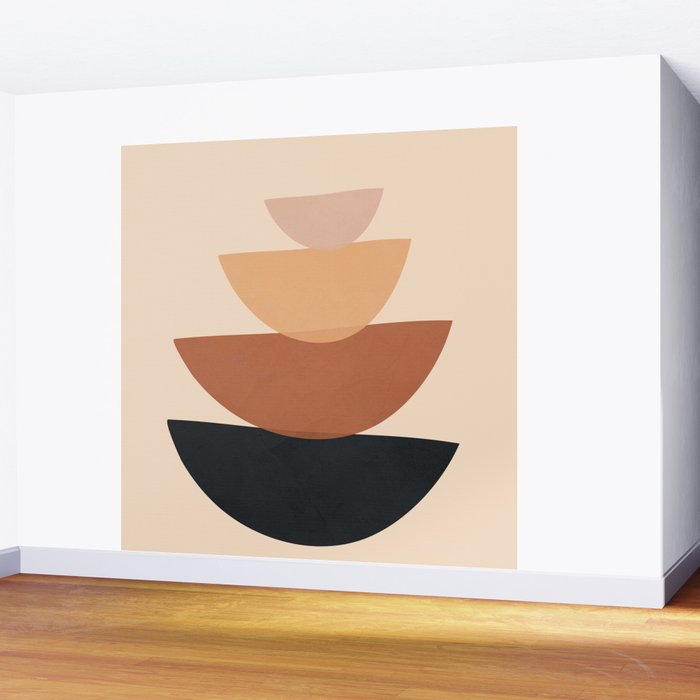 Minimal Shapes No 61 Wall Mural Gallery Image 2