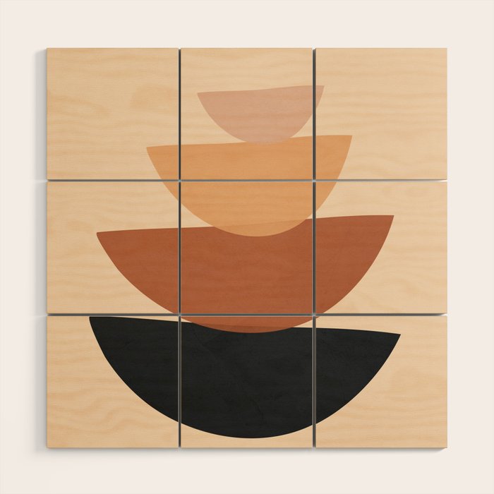 Minimal Shapes No 61 Wood Wall Art Gallery Image 1