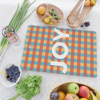 Joy in Christmas Plaid Cutting Board Gallery Image 2