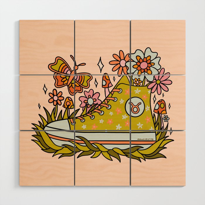 Taurus Sneaker Wood Wall Art Gallery Image 1