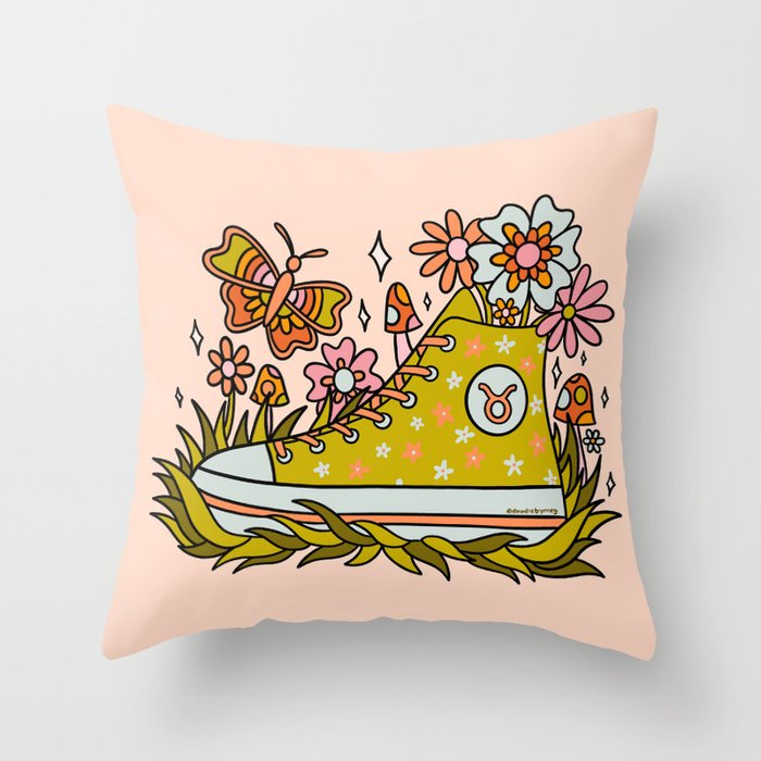 Taurus Sneaker Throw Pillow Gallery Image 6