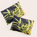 Bamboo On Black Pillow Sham Gallery Image 3