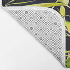 Bamboo On Black Bath Mat Gallery Image 2