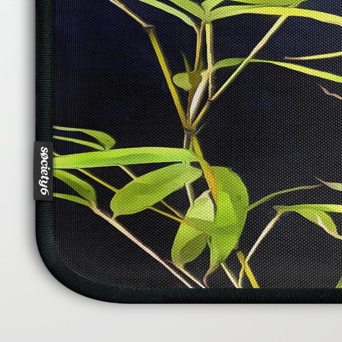 Bamboo On Black Laptop Sleeve Gallery Image 3