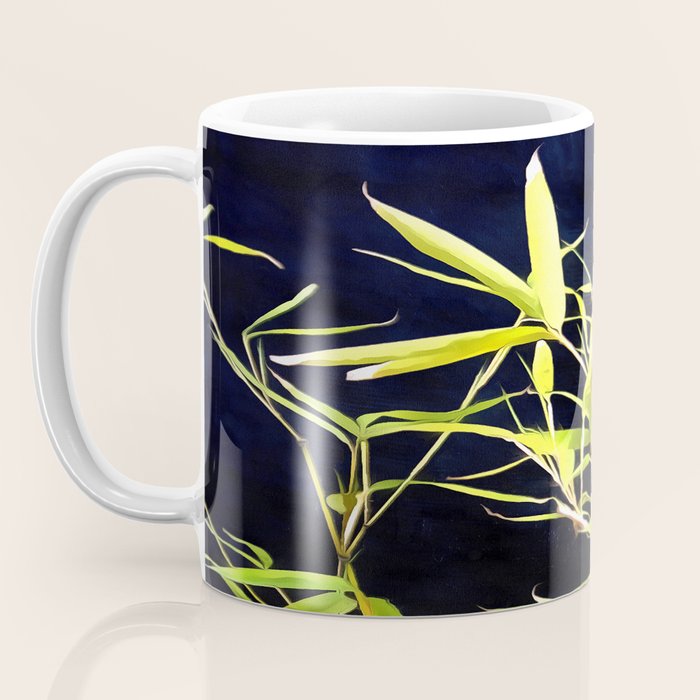 Bamboo On Black Coffee Mug Gallery Image 3
