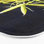 Bamboo On Black Bath Mat Gallery Image 3