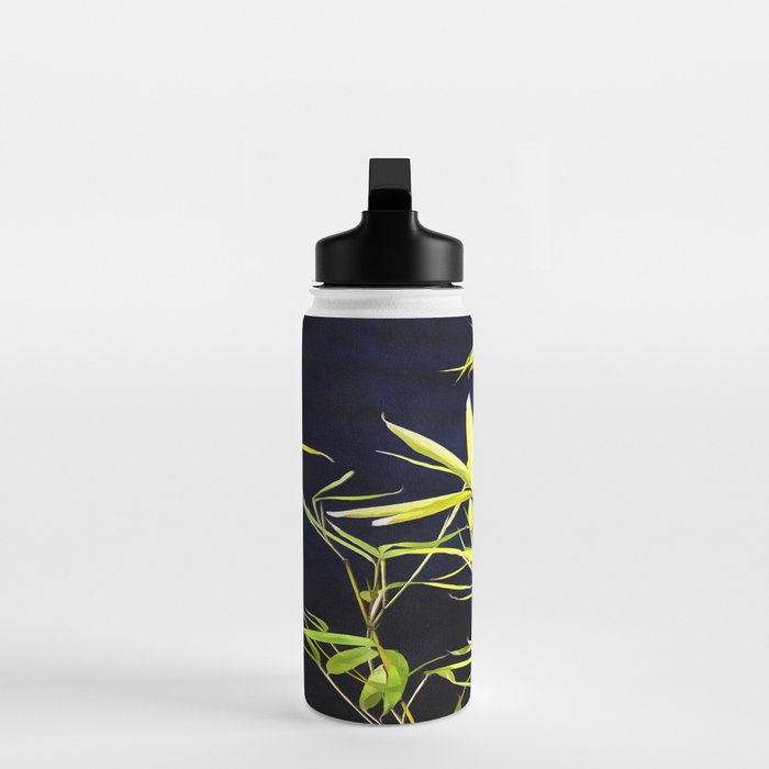Bamboo On Black Water Bottle Gallery Image 3