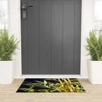 Bamboo On Black Welcome Mat Gallery Image 3