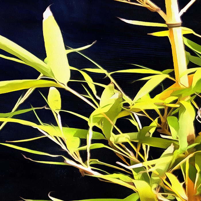 Bamboo On Black Coffee Mug Gallery Image 2