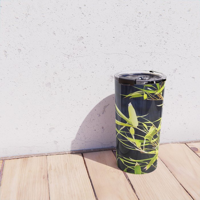 Bamboo On Black Travel Mug Gallery Image 4