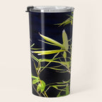 Bamboo On Black Travel Mug Gallery Image 3