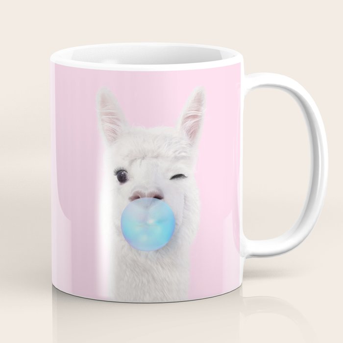 BUBBLEGUM LLAMA Coffee Mug Gallery Image 1