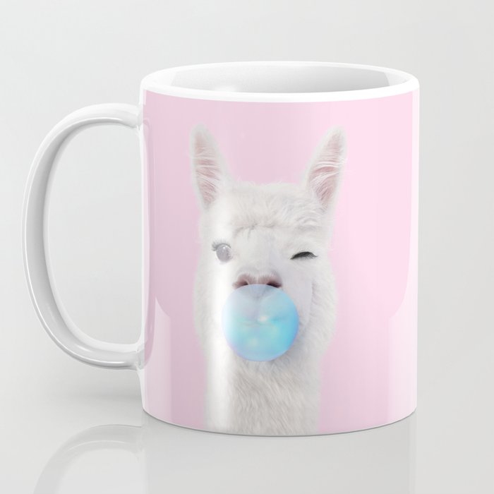 BUBBLEGUM LLAMA Coffee Mug Gallery Image 3