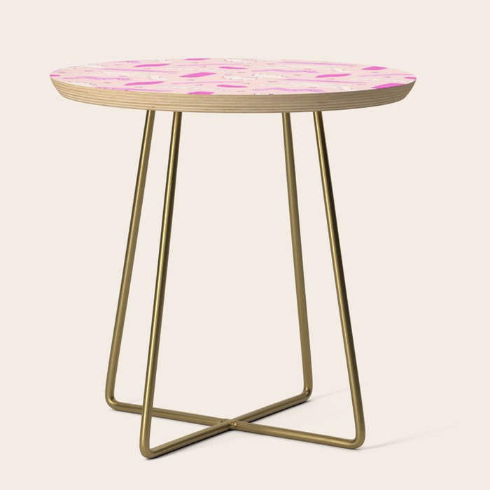 Pasta Noodles in Pink  Side Table Gallery Image 1
