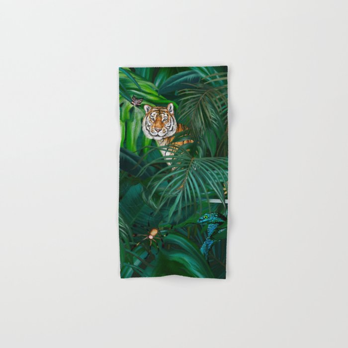 Jungle Tiger Prints Bath Towel Gallery Image 1