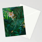 Jungle Tiger Prints Stationery Card Gallery Image 2